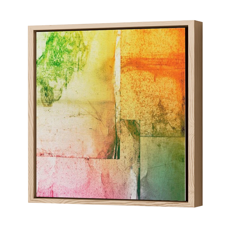 Thumbnail for Canvas - Wood Grain Floating Frame