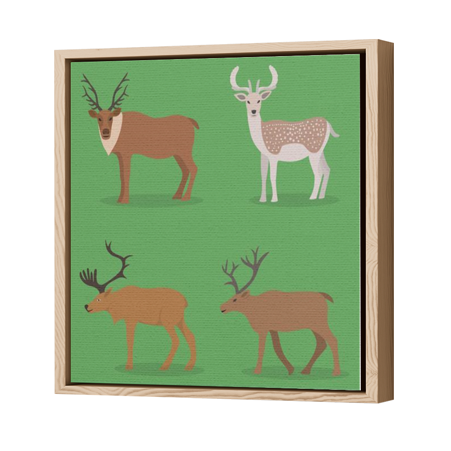 Thumbnail for Canvas - Wood Grain Floating Frame