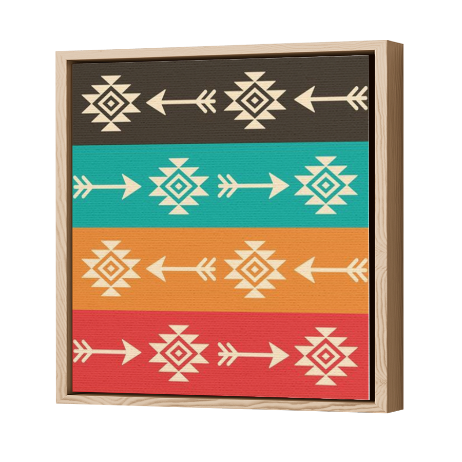 Thumbnail for Canvas - Wood Grain Floating Frame