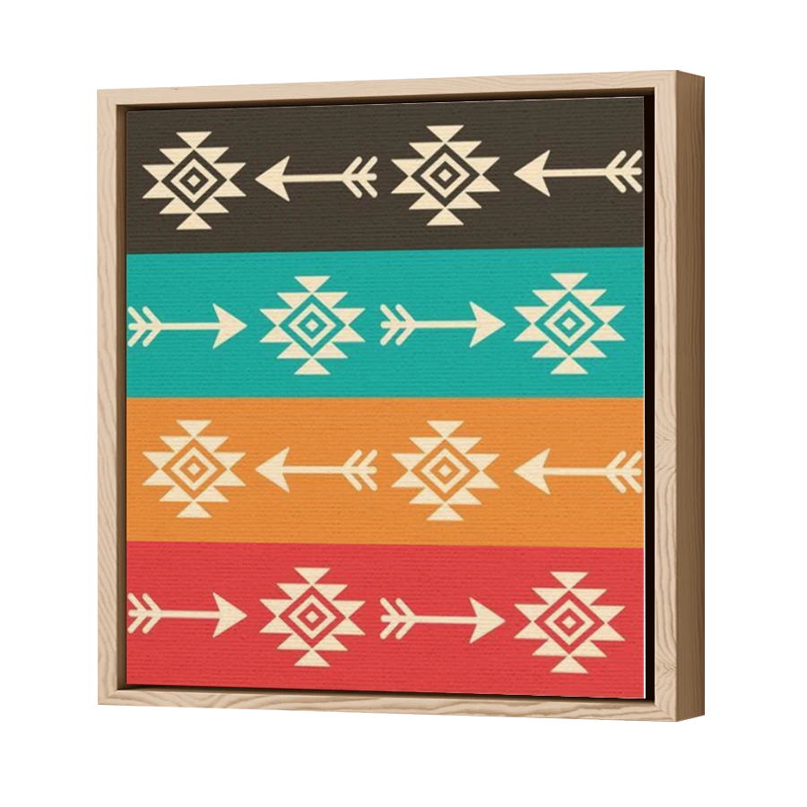 Thumbnail for Canvas - Wood Grain Floating Frame