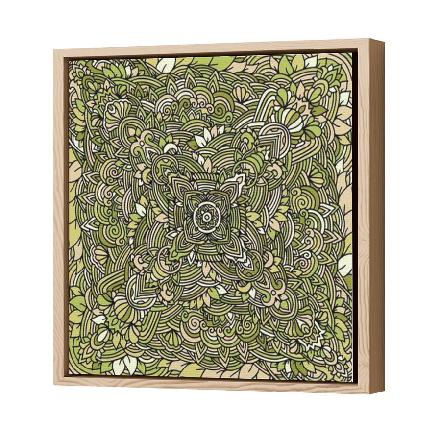 Thumbnail for Canvas - Wood Grain Floating Frame
