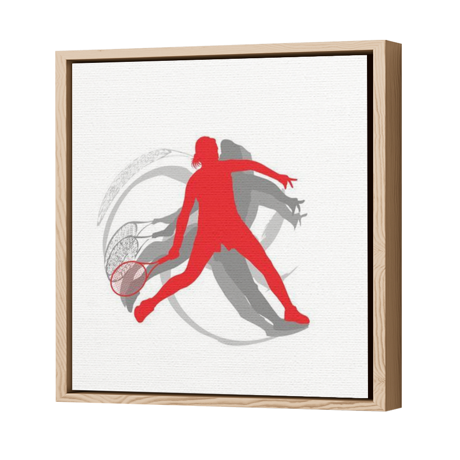 Thumbnail for Canvas - Wood Grain Floating Frame