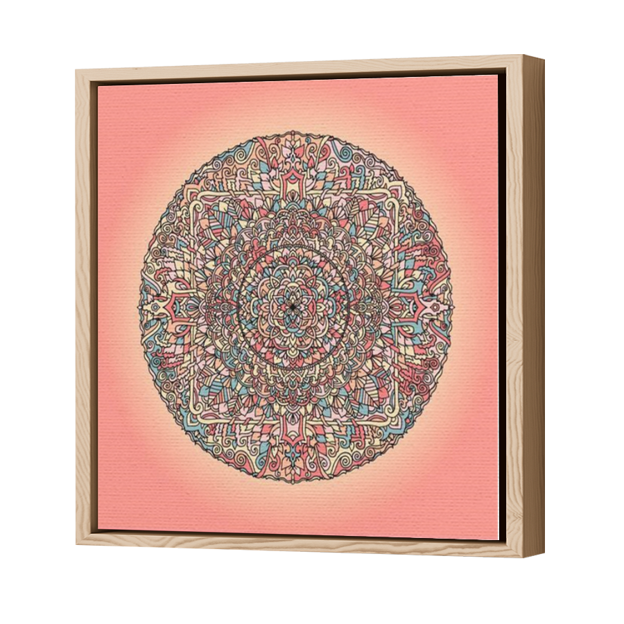 Thumbnail for Canvas - Wood Grain Floating Frame