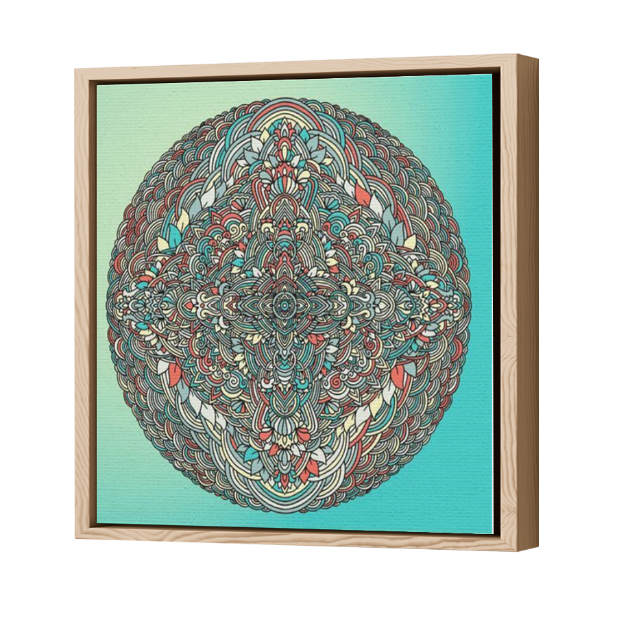 Thumbnail for Canvas - Wood Grain Floating Frame