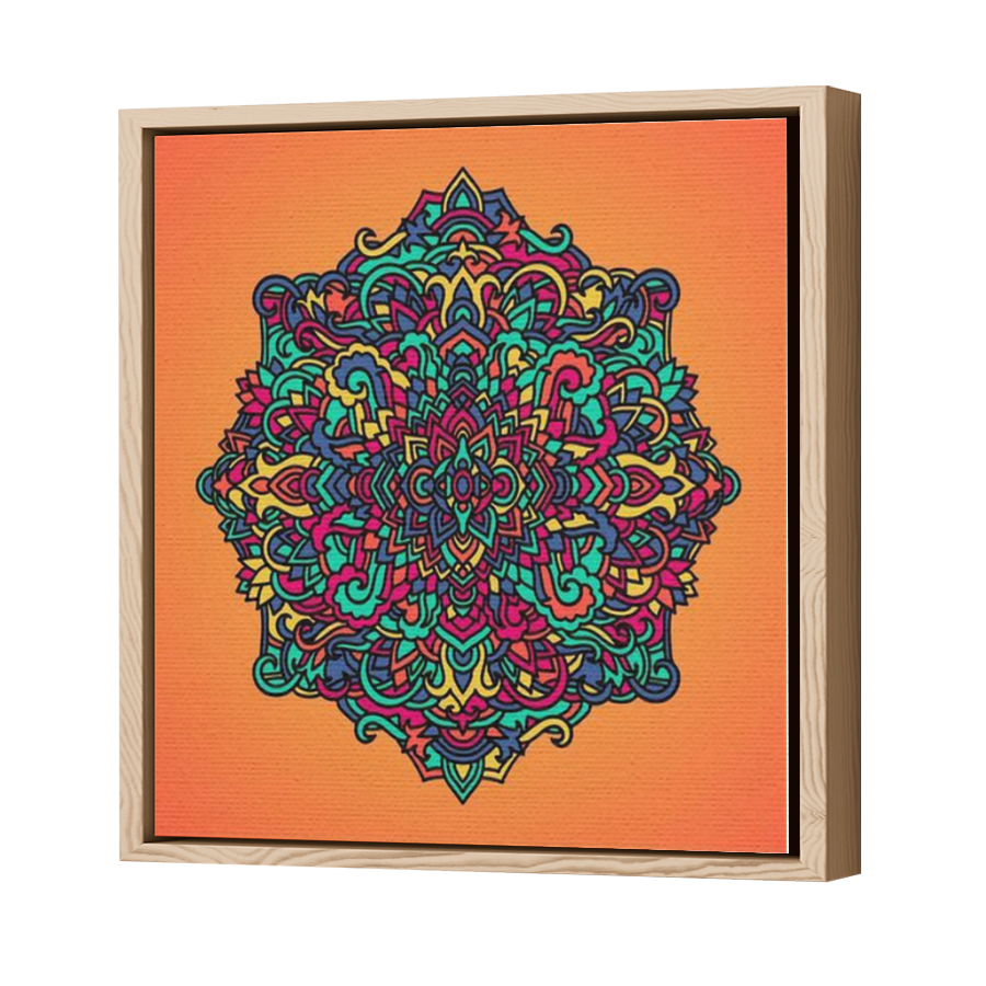 Thumbnail for Canvas - Wood Grain Floating Frame