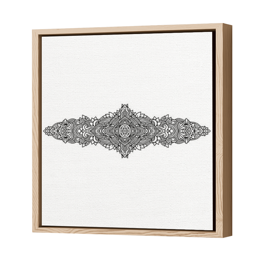 Thumbnail for Canvas - Wood Grain Floating Frame