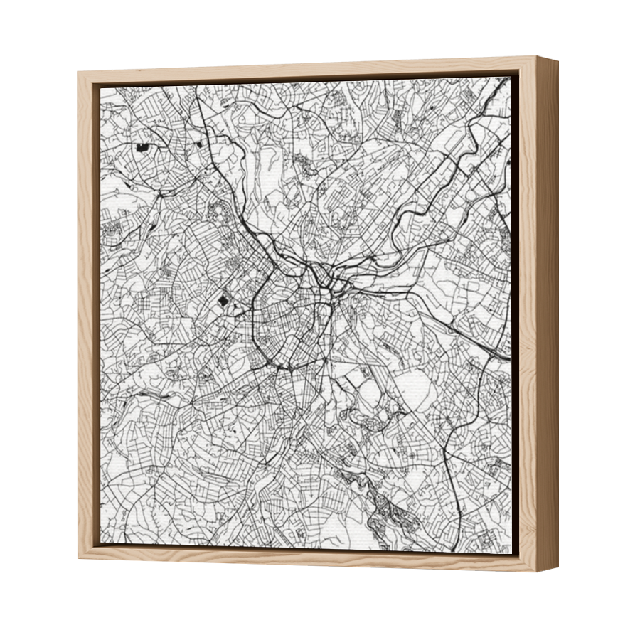 Thumbnail for Canvas - Wood Grain Floating Frame