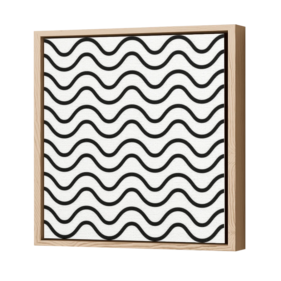 Thumbnail for Canvas - Wood Grain Floating Frame