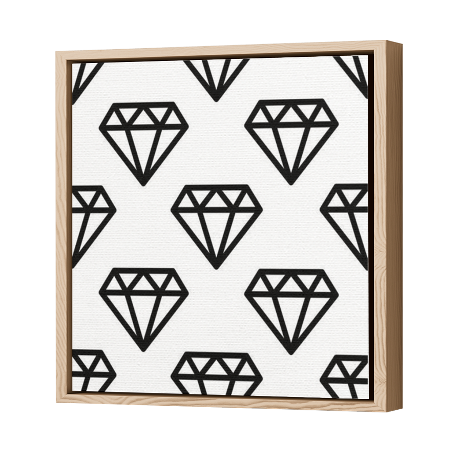 Thumbnail for Canvas - Wood Grain Floating Frame