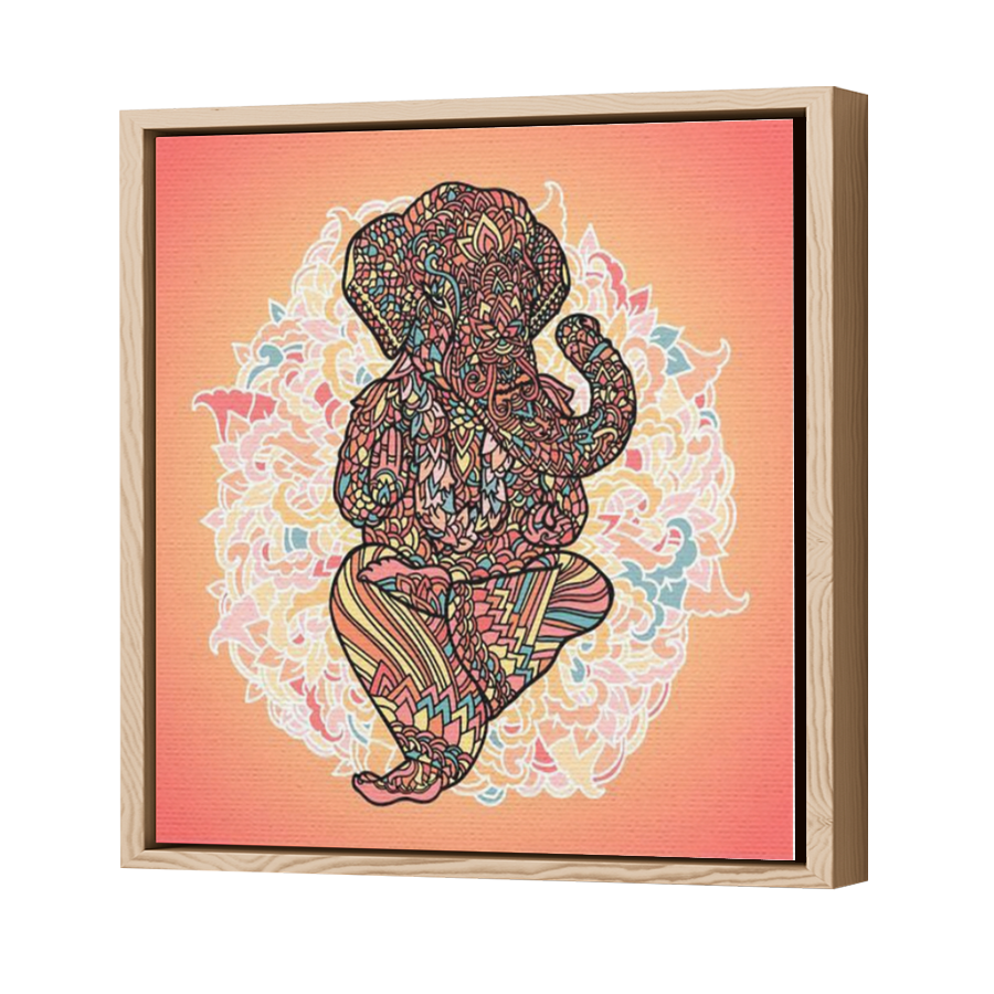 Thumbnail for Canvas - Wood Grain Floating Frame