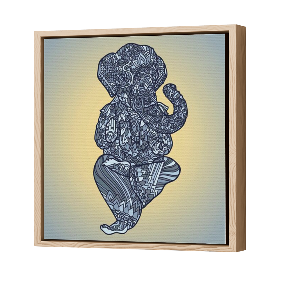 Thumbnail for Canvas - Wood Grain Floating Frame