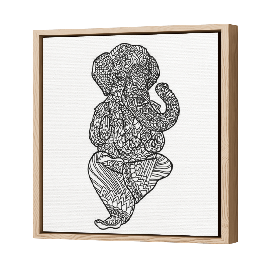 Thumbnail for Canvas - Wood Grain Floating Frame