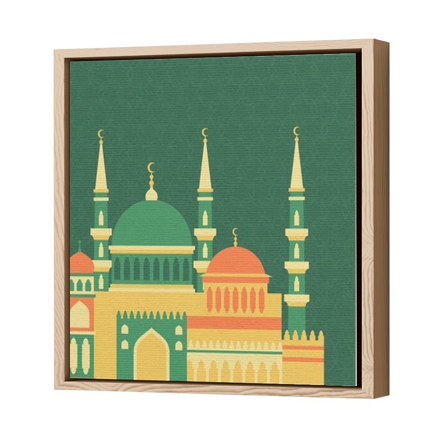 Thumbnail for Canvas - Wood Grain Floating Frame