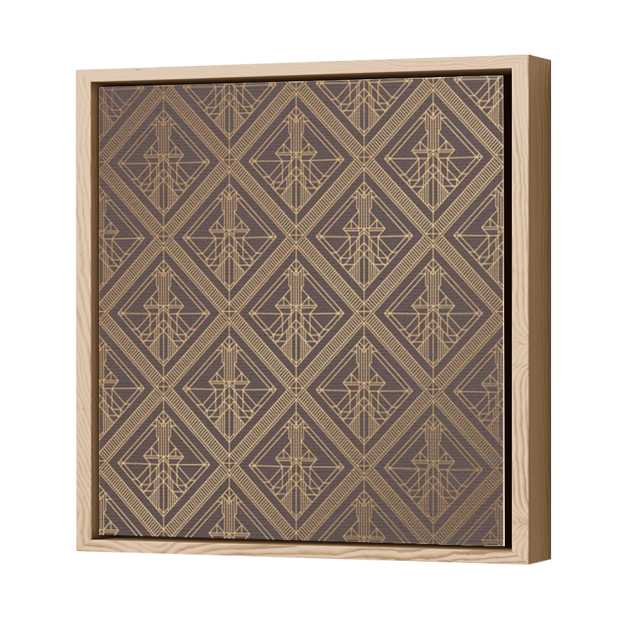 Thumbnail for Canvas - Wood Grain Floating Frame