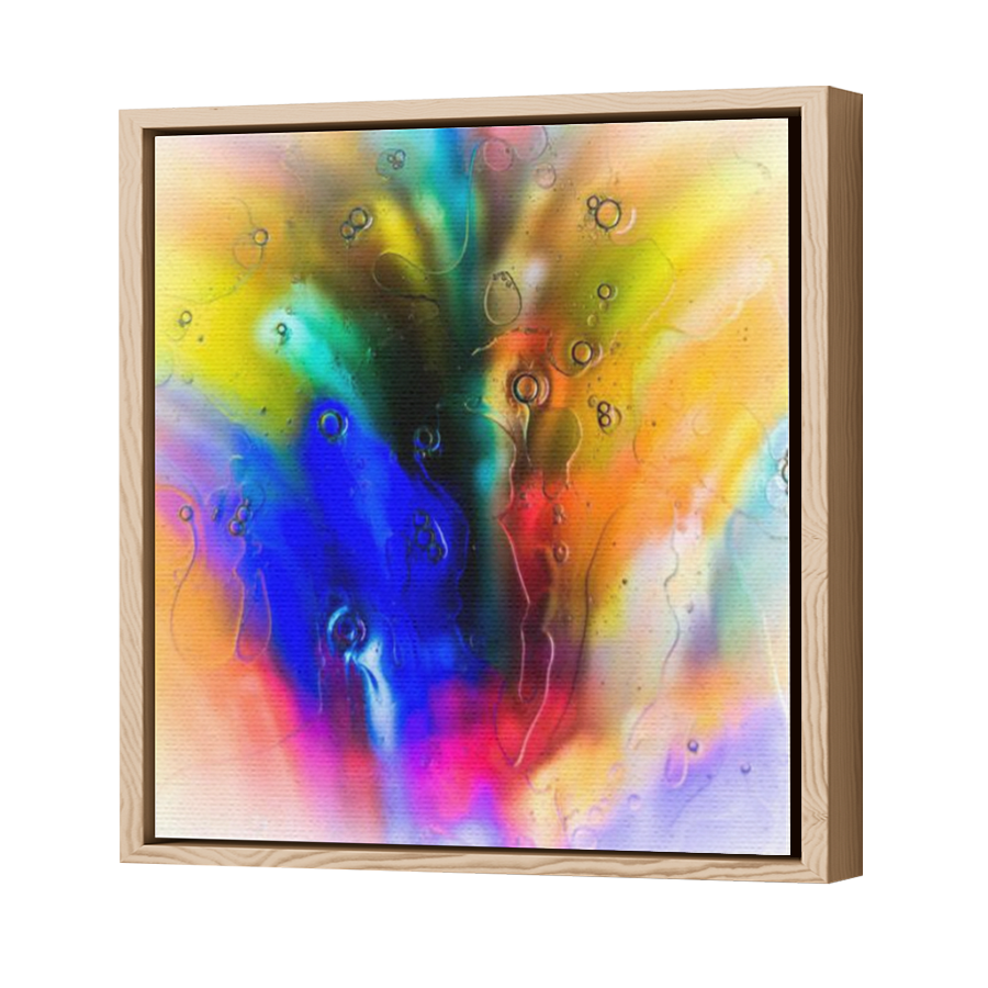 Thumbnail for Canvas - Wood Grain Floating Frame