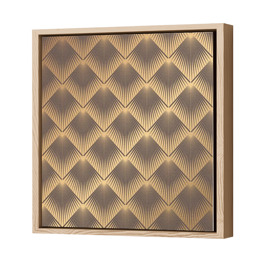 Thumbnail for Canvas - Wood Grain Floating Frame