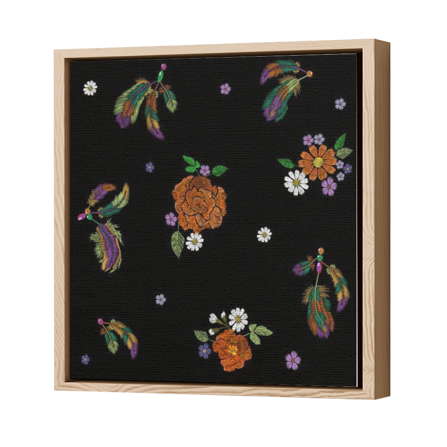Thumbnail for Canvas - Wood Grain Floating Frame