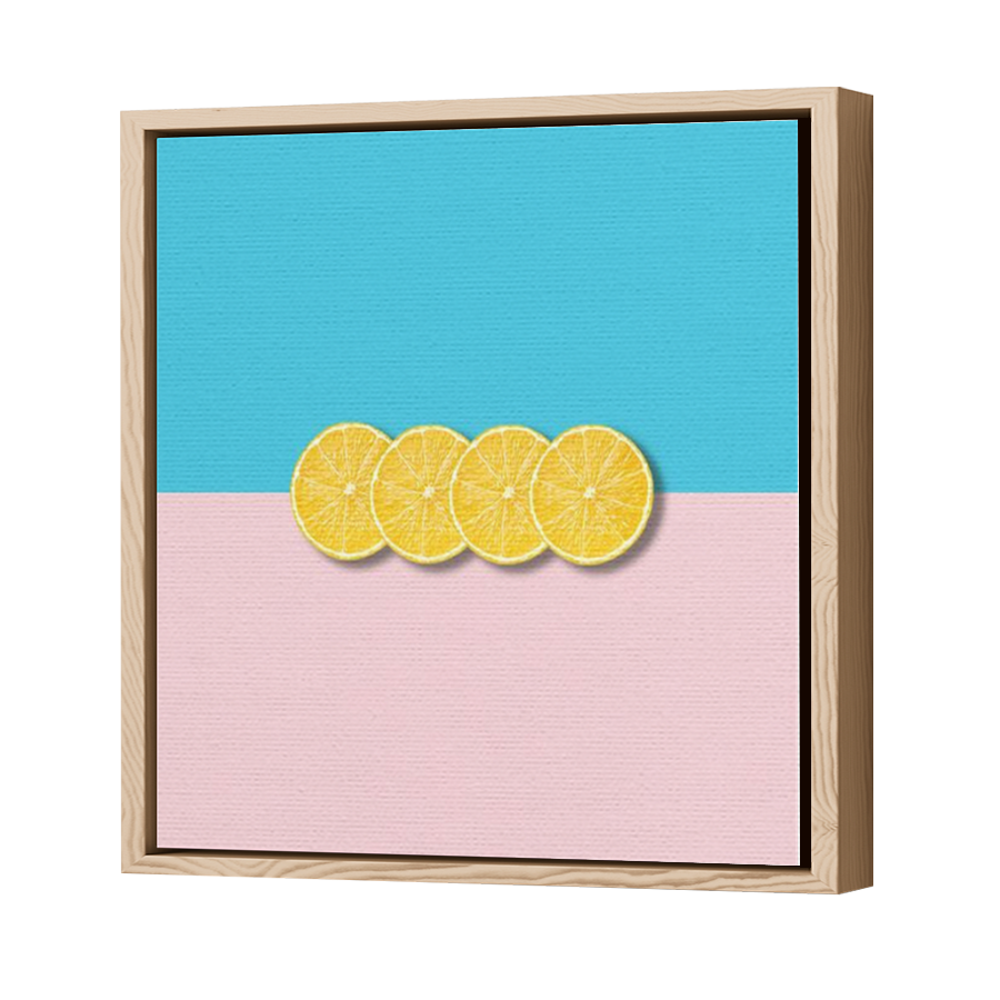 Thumbnail for Canvas - Wood Grain Floating Frame