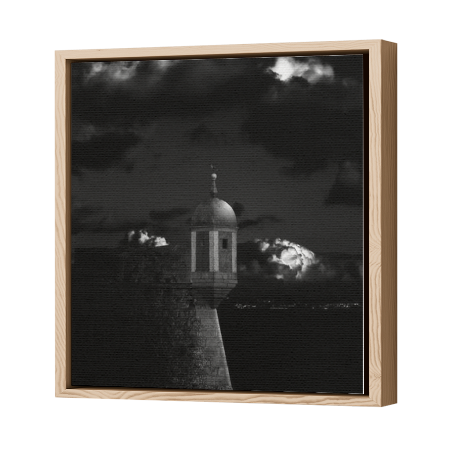 Thumbnail for Canvas - Wood Grain Floating Frame