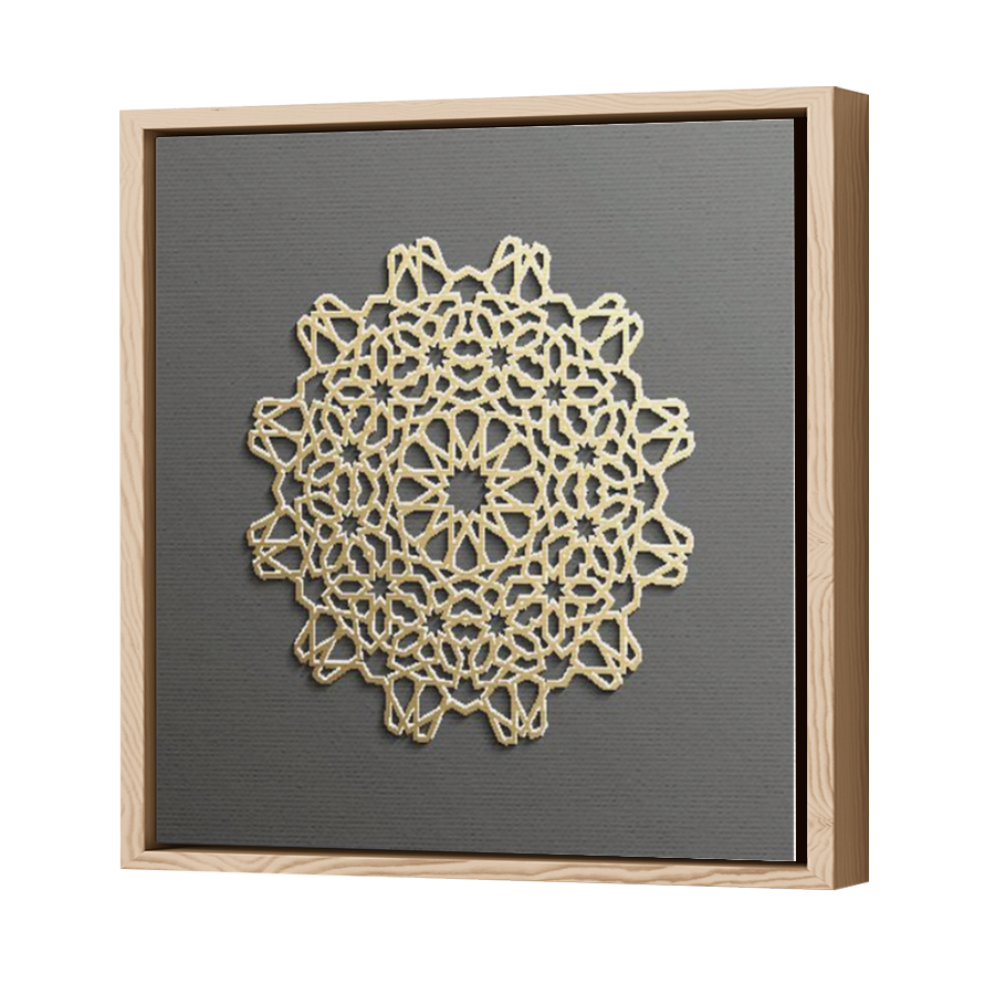 Thumbnail for Canvas - Wood Grain Floating Frame