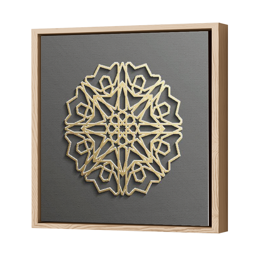 Thumbnail for Canvas - Wood Grain Floating Frame