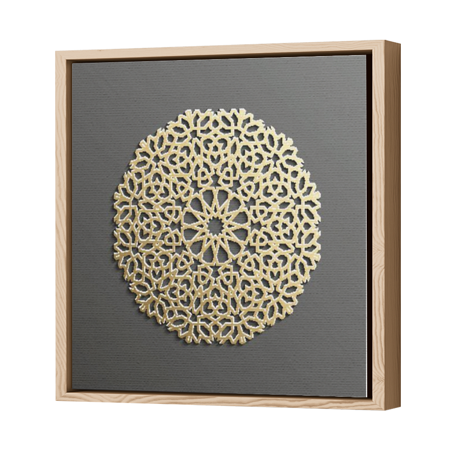 Thumbnail for Canvas - Wood Grain Floating Frame