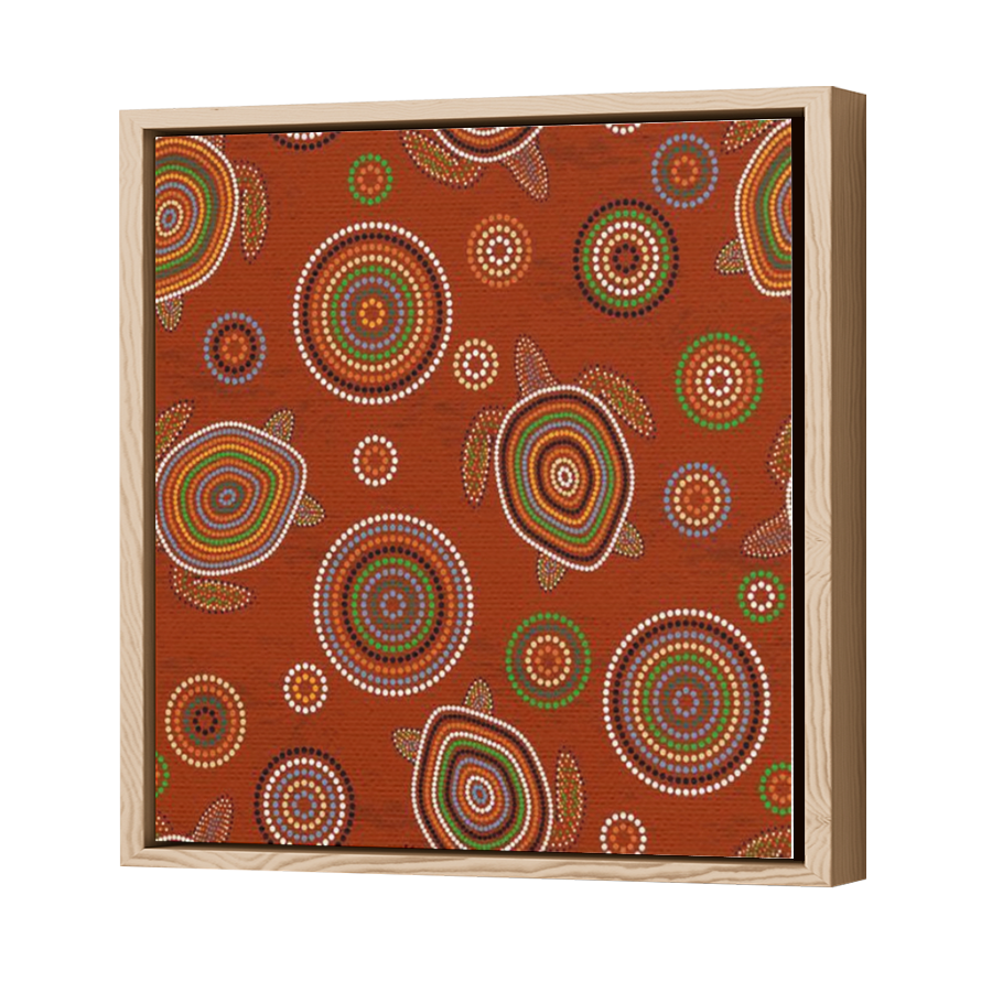 Thumbnail for Canvas - Wood Grain Floating Frame
