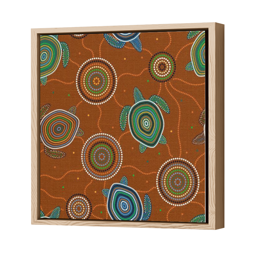 Thumbnail for Canvas - Wood Grain Floating Frame