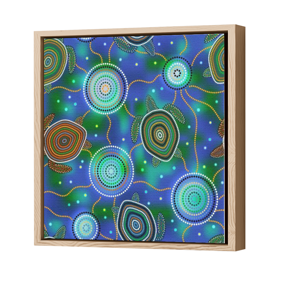Thumbnail for Canvas - Wood Grain Floating Frame