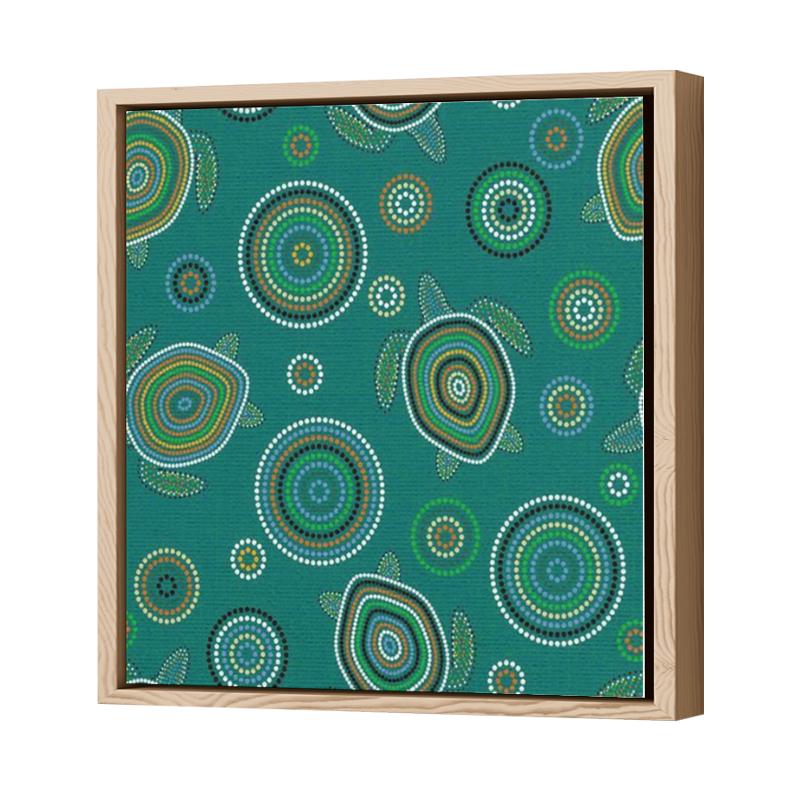 Thumbnail for Canvas - Wood Grain Floating Frame