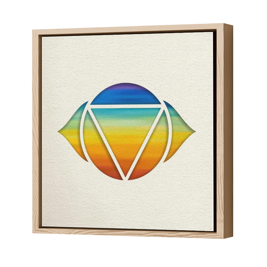 Thumbnail for Canvas - Wood Grain Floating Frame