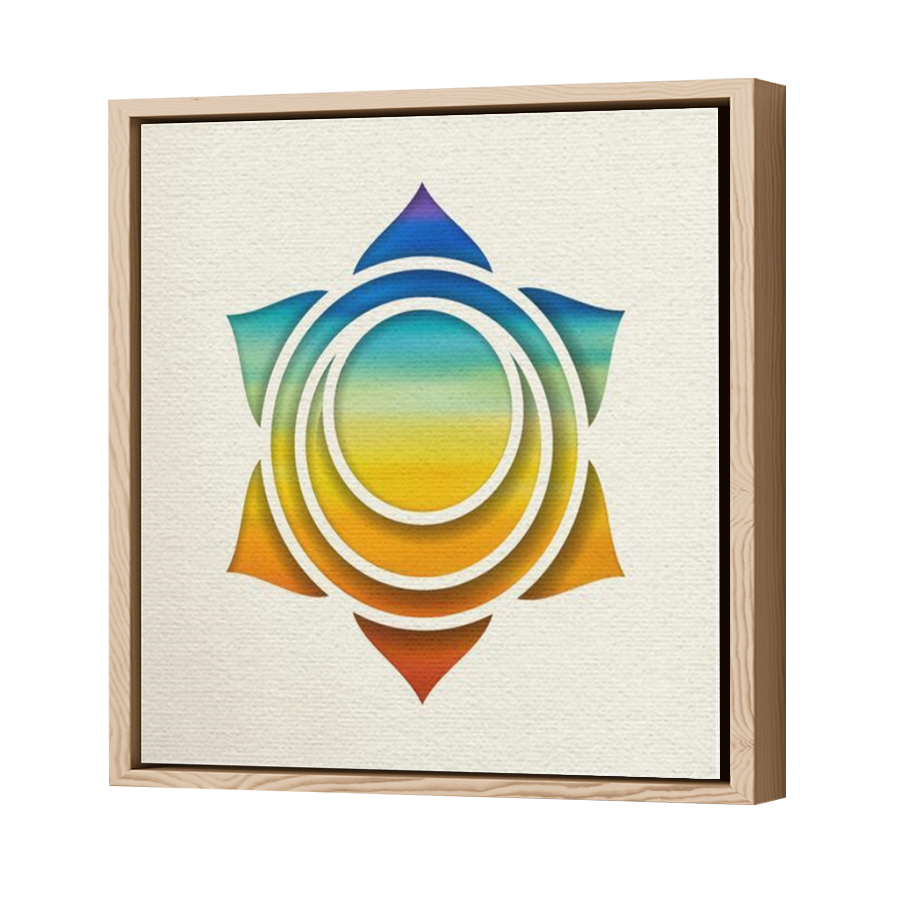 Thumbnail for Canvas - Wood Grain Floating Frame