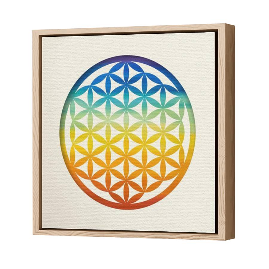 Thumbnail for Canvas - Wood Grain Floating Frame