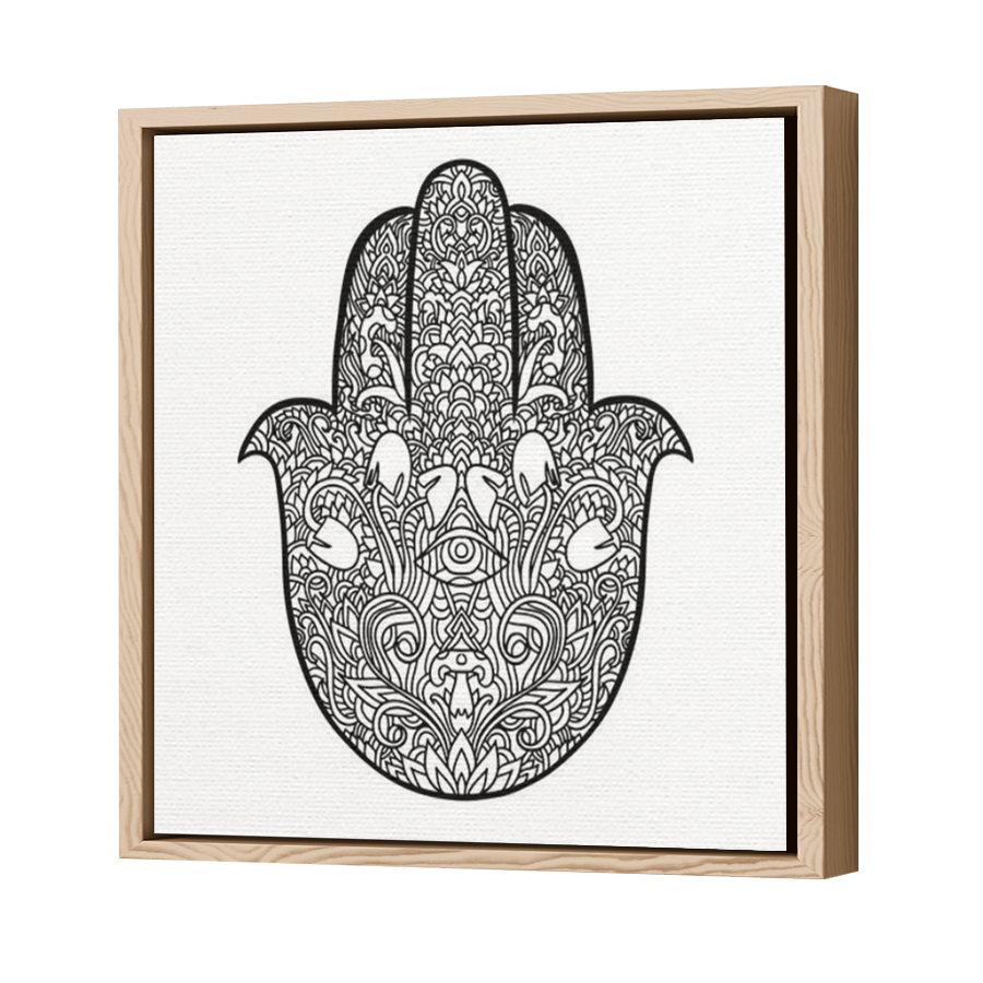 Thumbnail for Canvas - Wood Grain Floating Frame