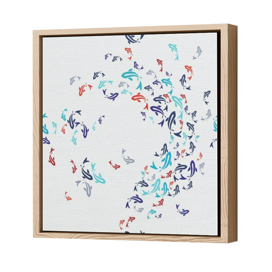 Thumbnail for Canvas - Wood Grain Floating Frame