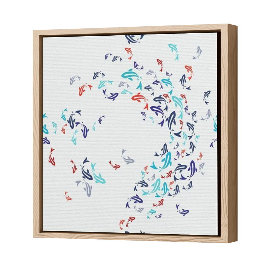 Thumbnail for Canvas - Wood Grain Floating Frame