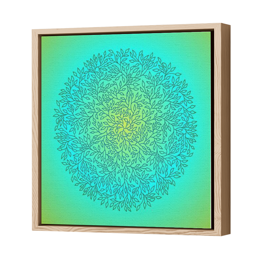 Thumbnail for Canvas - Wood Grain Floating Frame