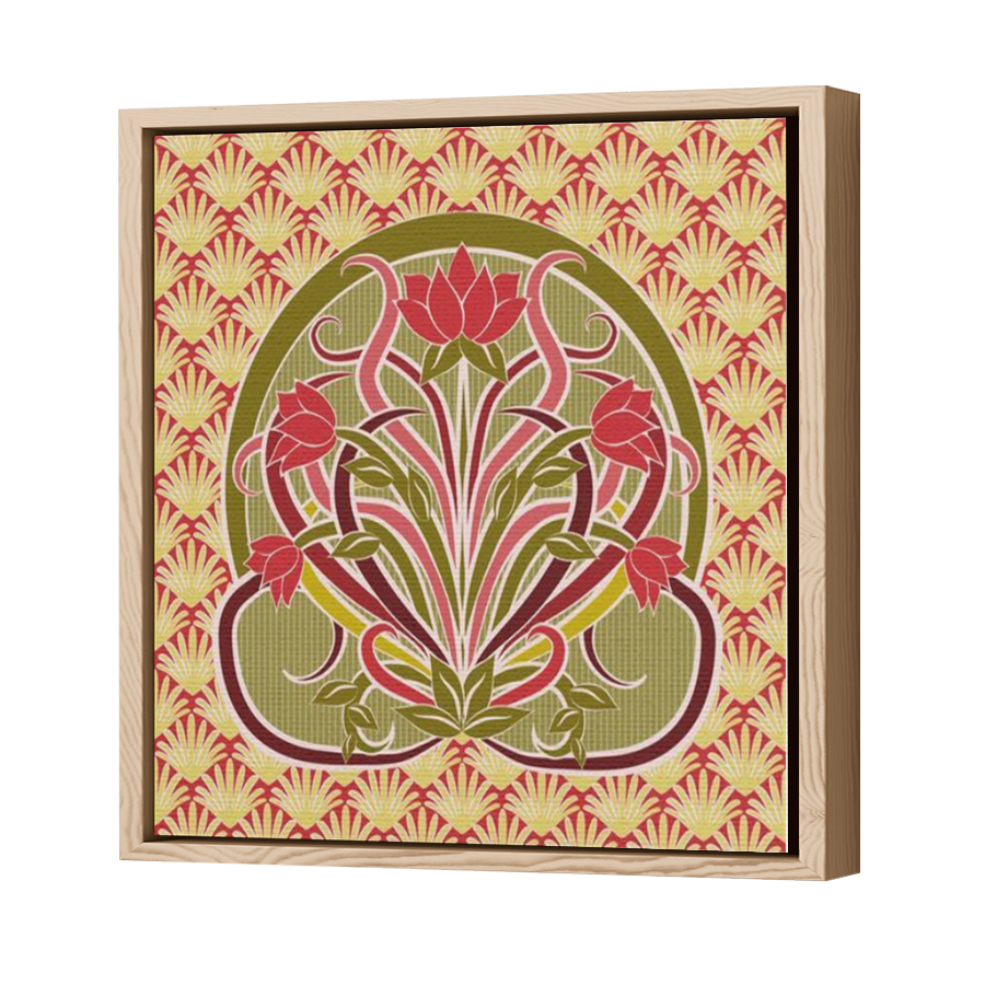 Thumbnail for Canvas - Wood Grain Floating Frame