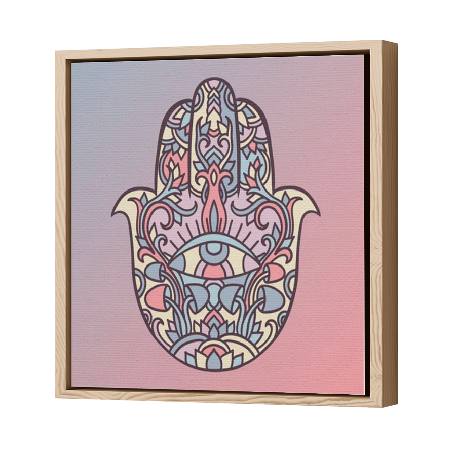 Thumbnail for Canvas - Wood Grain Floating Frame