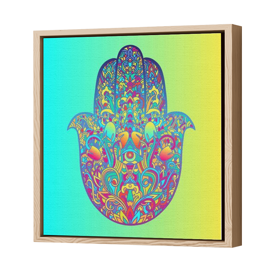 Thumbnail for Canvas - Wood Grain Floating Frame