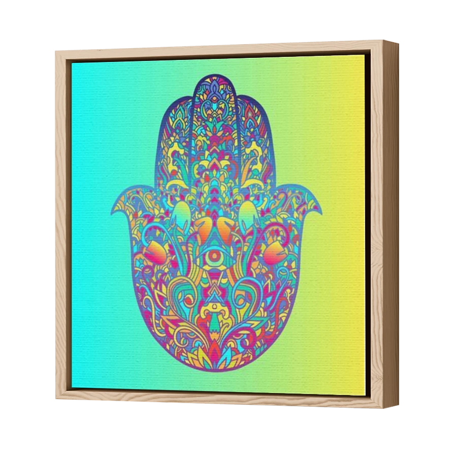 Thumbnail for Canvas - Wood Grain Floating Frame