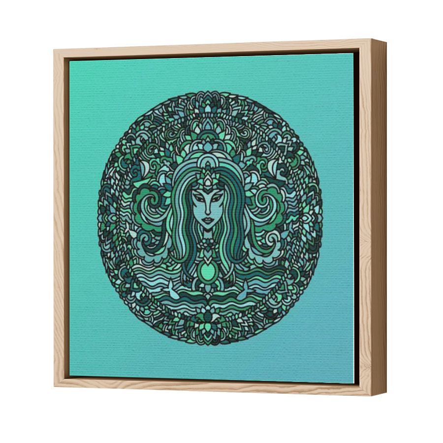 Thumbnail for Canvas - Wood Grain Floating Frame