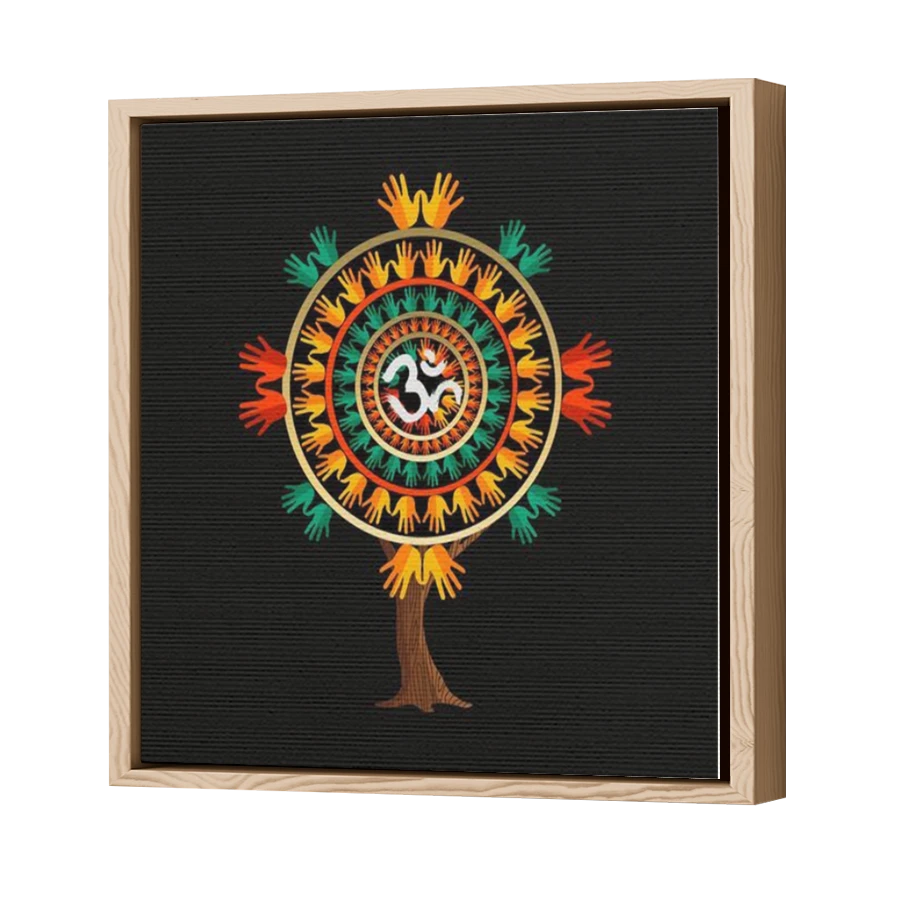 Thumbnail for Canvas - Wood Grain Floating Frame