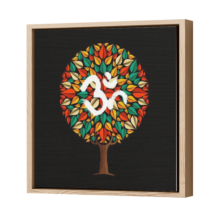 Thumbnail for Canvas - Wood Grain Floating Frame