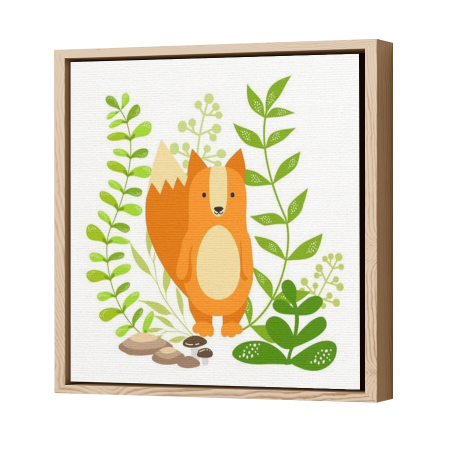 Thumbnail for Canvas - Wood Grain Floating Frame