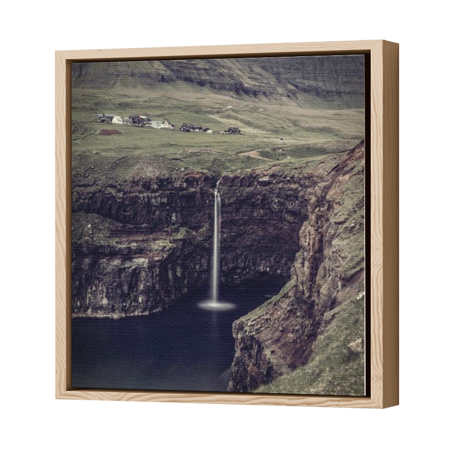Thumbnail for Canvas - Wood Grain Floating Frame