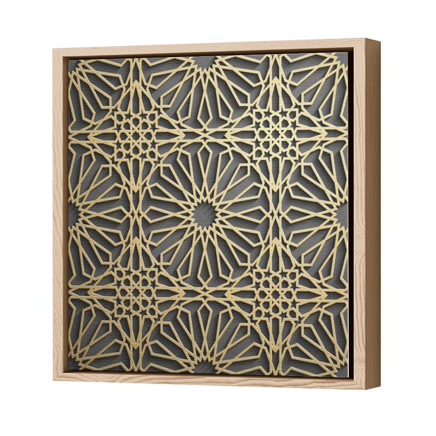 Thumbnail for Canvas - Wood Grain Floating Frame