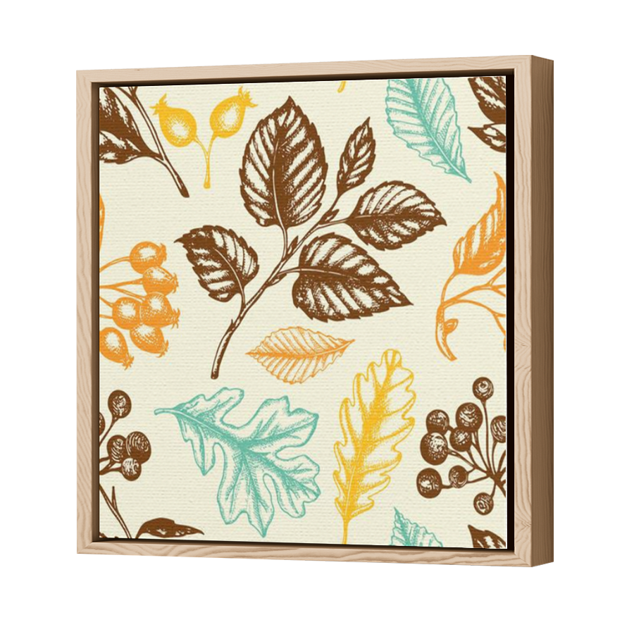 Thumbnail for Canvas - Wood Grain Floating Frame
