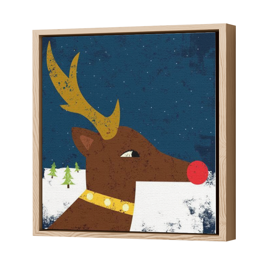 Thumbnail for Canvas - Wood Grain Floating Frame