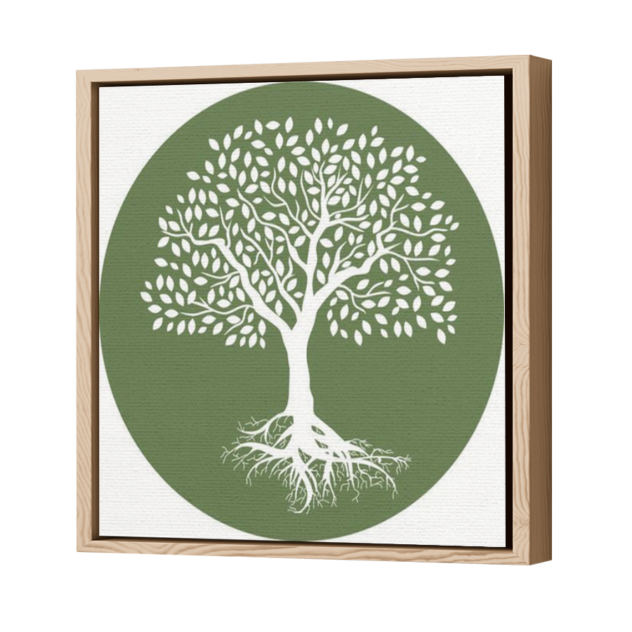 Thumbnail for Canvas - Wood Grain Floating Frame